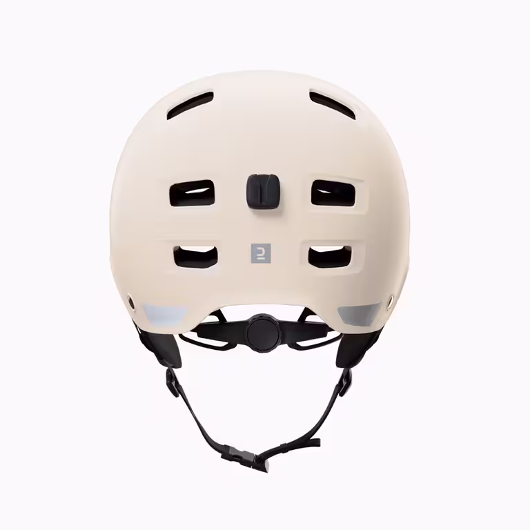 cream helmet shown from the back