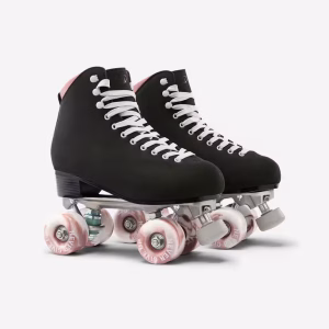 Spraoi Skates Ireland stock of black and pink quad roller skates